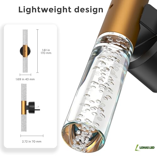 Image of L LOHAS LED Night Light, Rotating Night Lights Plug into Wall, Light Sensor, Soft White 3 Level Dimmable LED Nightlight Plug in, Acrylic Bubble Mini Light for Bedroom Bathroom Hallway Adults, 2 Pack