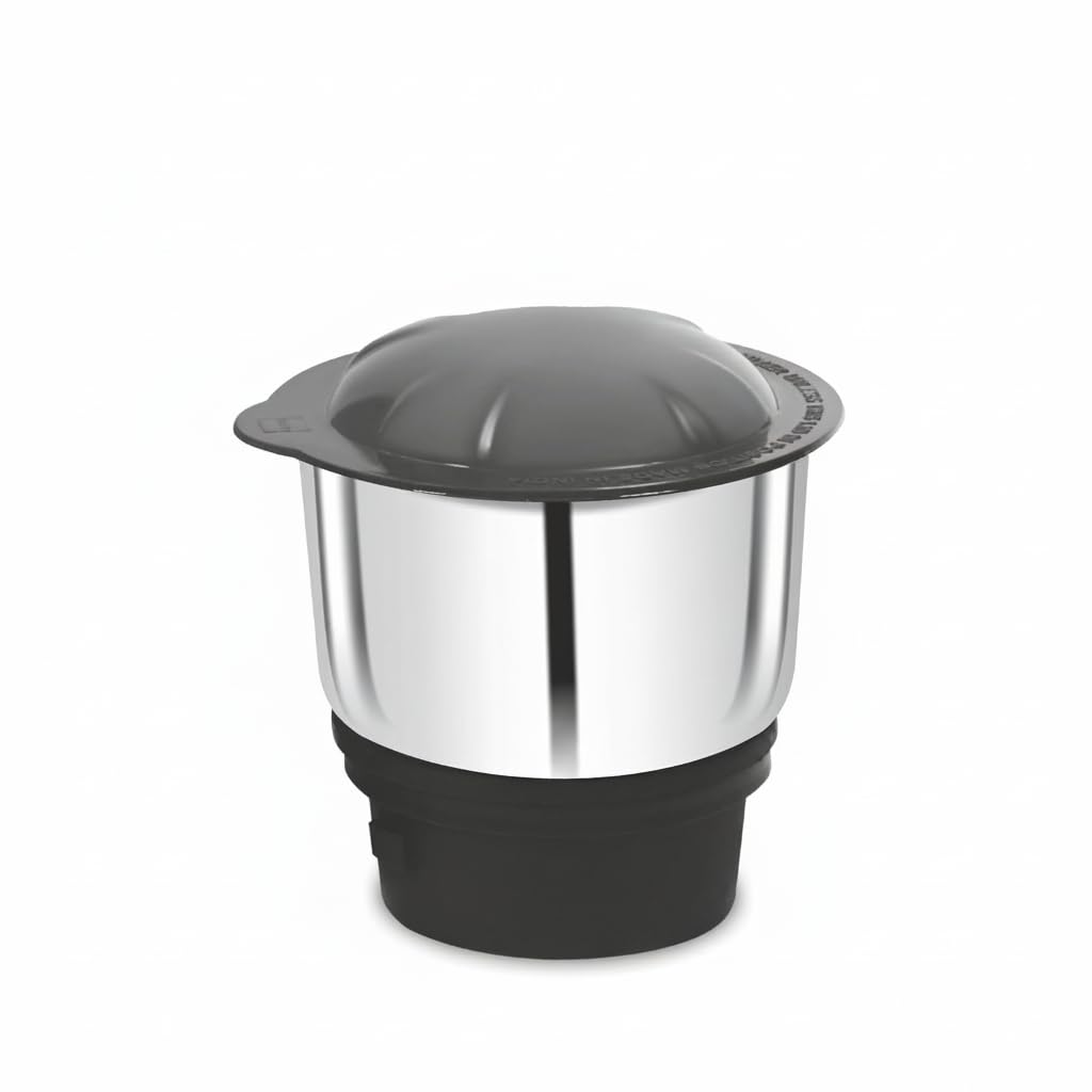 Heavy Duty Stainless Steel Chutney Jar 800ml | Mixer Grinder Jar with 4-Teeth Coupler | Dual Lock Safety Lock-picture-28