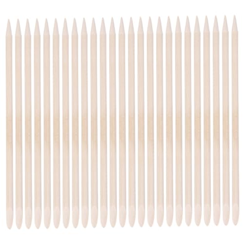 SOESFOUFU Nail Cleaning Cuticle Stick 50 Pcs Orange Sticks for Nails Instant Cuticle