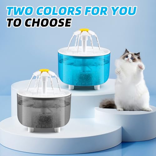 Fuente de Agua Automática para Mascotas 1.5L Azul miniatura 2