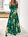 BTFBM Women Maxi Dress Spring 2026 Fashion Elegant Long Sleeve Square Neck Floral Print Party Club Wedding Guest Dresses(Floral Green Big Floral,XX-Large)