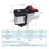 MXHACD 12V 5KW Diesel Water Heater,Remote Water Parking Heater, Diesel Parking Water Heater Complete Kit With Remote Control And LCD Switch(Size:5KW,Color:black) - Image 5