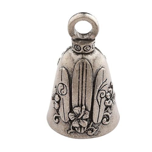 Image of Guardian Bell Good Luck Bell w /Keyring & Black Velvet Gift Bag | Motorcycle Bell | Lead-Free Pewter | Made in USA
