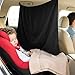 Ckhoid S Set of 5 Car Window Shades, 95% Light Blocking Sunshades with Privacy Divider Curtains and Side Windows Covers Wide Sedan SUV Accessories for Baby Travel Camping Nap Sleeping