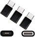 Produktbild DIGITALRISE 3X Adapter von Micro-USB Buchse auf USB Type-C Stecker, wandelt USB 2.0 Typ B zu USB 3.1 Typ C, Farbe Schwarz