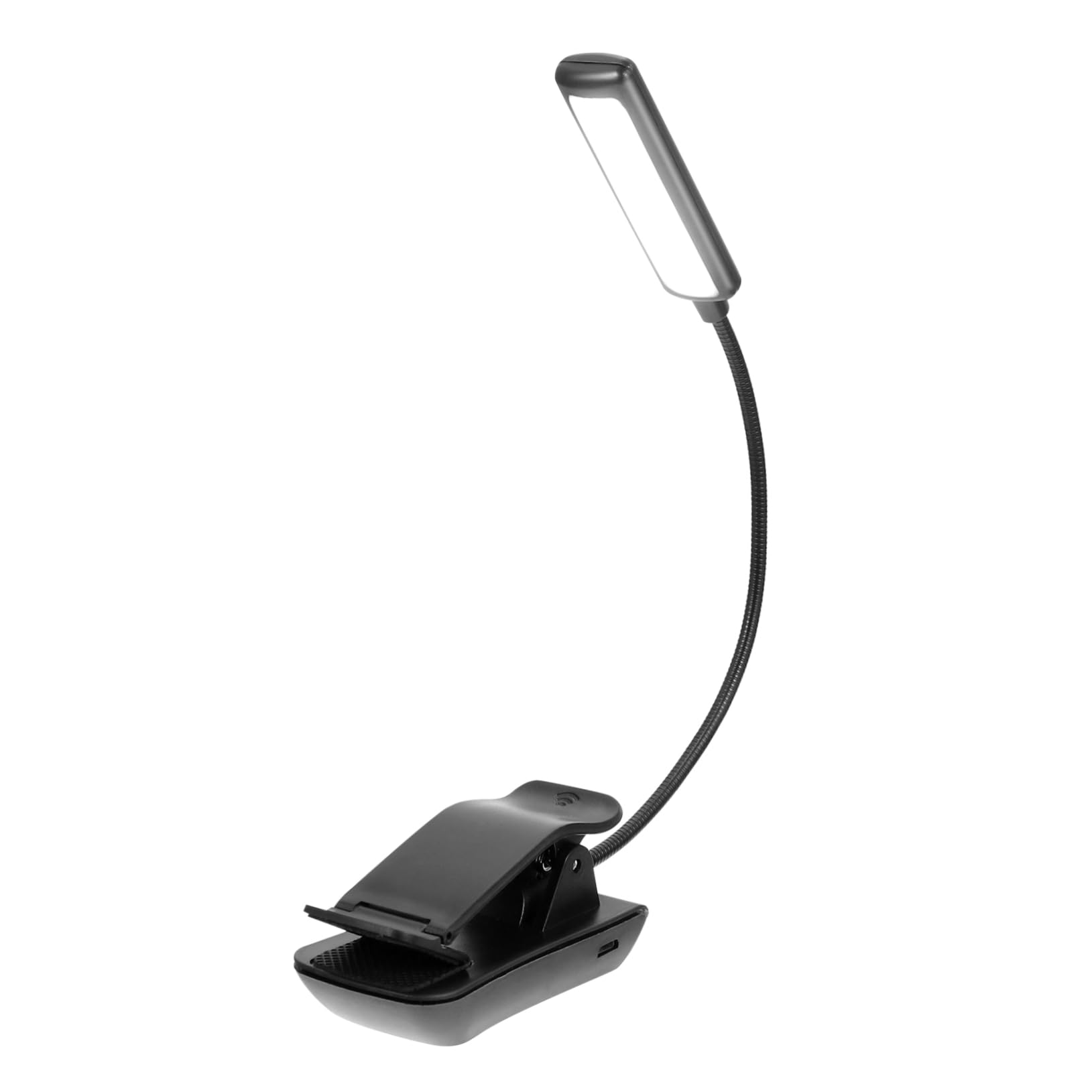 Homoyoyo 1Set LED Reading Book Light Rechargeable Clip Light for Music Scores Brightness Angle for Reading Bed Practicing Piano Durable Design with Charging