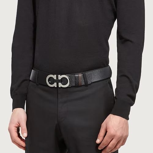 Salvatore Ferragamo Black Reversible Belt4