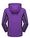Ubon Women's Outdoor Waterproof Windproof Fleece Ski Jacket Insulated Snow Jacket(Purple,US M)