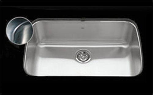 Kitchen Sink Under Mount By Kindred - Us1930 90Rk E In Stainless Steel #TOP23