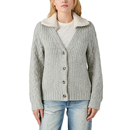 Image of Lucky Brand Women's Cable Collared Cardigan