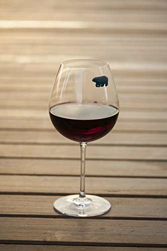 Wine Charms for Camping - Magnetic Wine Glass Tags Set of 6 by Simply Charmed