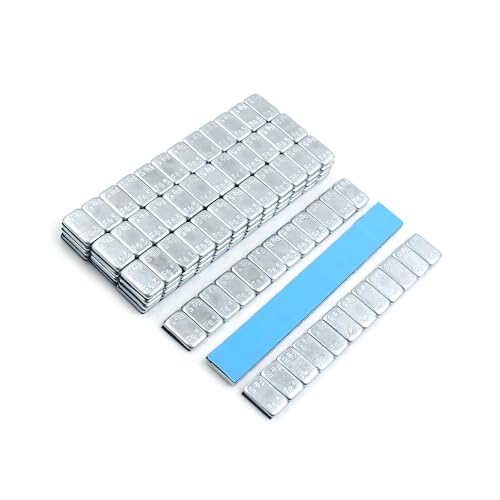 Motoforti Universal Wheel Balance Weight, Iron, Silver Tone, 15 Pcs