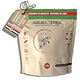 GrubTerra Golden Dried Black Soldier Fly Larvae - Premium Supplement to Increase Egg Production for Hen Treats, Bird Feed, Chicken Feeder, Pet Bird Food, and Wildbird Feed, Never from China! (2lb)