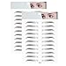 Produktbild Freeorr 2 Stück 3D Haarähnliche Authentic Augenbrauen Schablonen, Wasserdichte Natürliche Tätowierung Augenbrauenaufkleber, Shaping Brow Falsche Augenbrauen für Frauen-E13