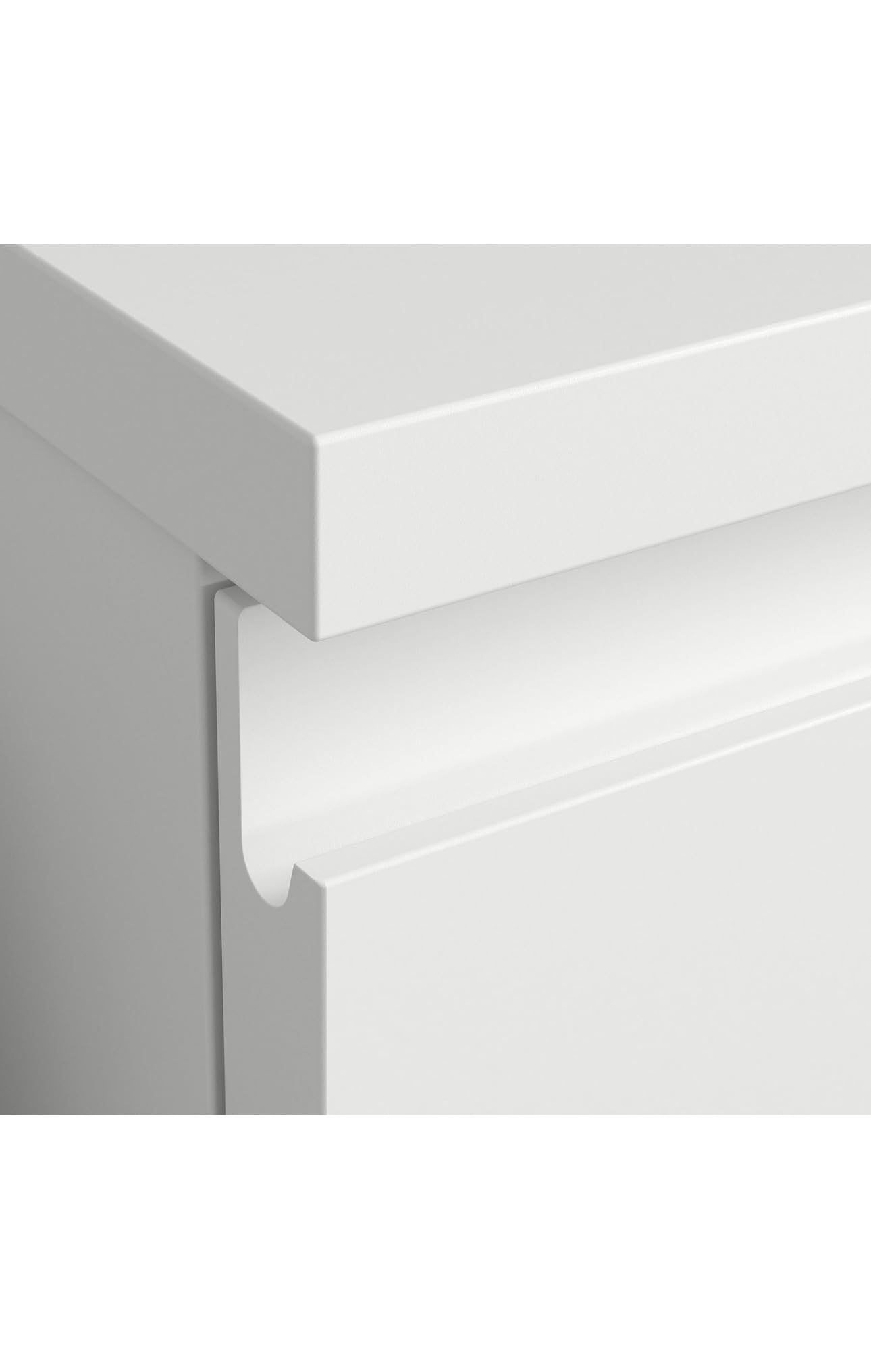 IKEA MALM – Kommode mit 2 Schubladen, Weiß – 40 x 55 cm