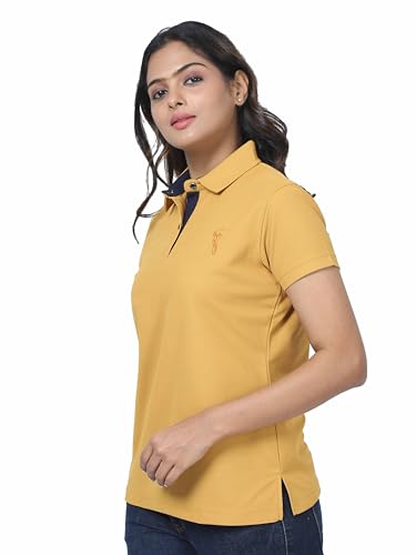 Image of STELLERS Women's Premium Polo T-Shirt, Regular Fit | Odour Resistant | Wrinkle Free | Quick Dry | Stretchable | Lightweight | Breathable | Sustainable | Anti-Static | Feather Touch Feel