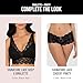Smart & Sexy Women's Signature Lace Deep V Neck Wireless Bralette, Bralettes For Women With Support, Bralettes and Bralette Pack Anthracite S