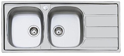 Tipo di prodotto: lavello FOSTER LAVELLO INCASSO ACCIAIO INOX S1000 116X50.2V+ GOCCIOLATOIO DESTRO PILETTE.3,5