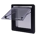 ZAWAYINE RV Caravan Camper Trailer External Push Top Window Replacement - Hinged Push Out Vent Hatch 450x500mm/17.72x19.69in