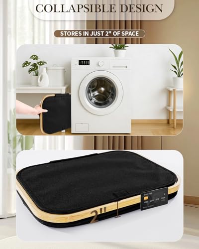 Image of Laundry Hamper with Wheels, 110L Large Clothes Hamper with Removable Inner Bag, Collapsible Dirty Clothes Basket for Dorm, Rolling Dirty Clothes Basket for, Bedroom, Bathroom, Laundry Room
