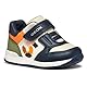 Geox Baby-Jungen B RISHON Boy A Sneaker, Navy/Lt Orange, 23 EU