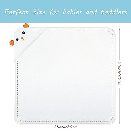 2 Peças Toalha Bebé – Toalha de Banho com Capuz para Bebé – Toalhas Bebé com Capuz de Animais 0-3 Anos – Albornoz de Banho – Presentes para Bebés Recém-Nascidos