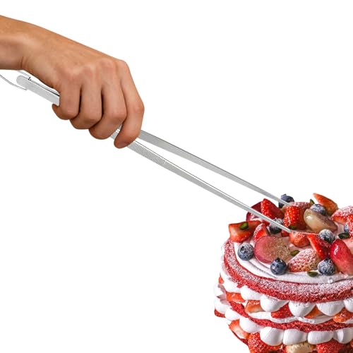 Pinzas de cocina, pinzas para servir y agarrar alimentos, barbacoa de metal a la parrilla, para buffet restaurante de cocina barbacoa parrilla pasta de mariscos ensalada Snack