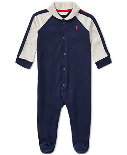 Ralph Lauren Polo Baby Boys Colorblock Romper Coverall 6 M Months