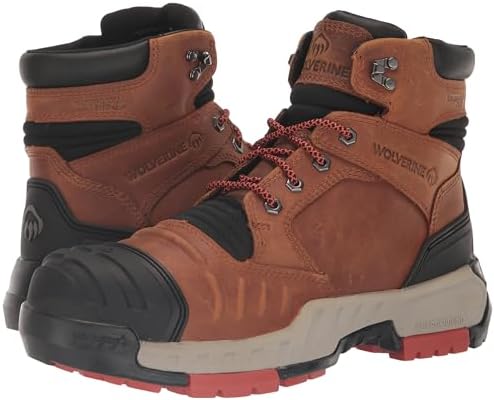 Wolverine Men's DuraShocks Torque Waterproof CarbonMax 6" Construction Boot, Copper, 10.5 | Image 6
