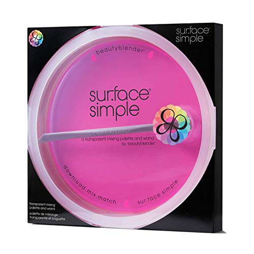 beautyblender sur.face simple Portable Clear Palette for Placing, Mixing and Matching Foundations