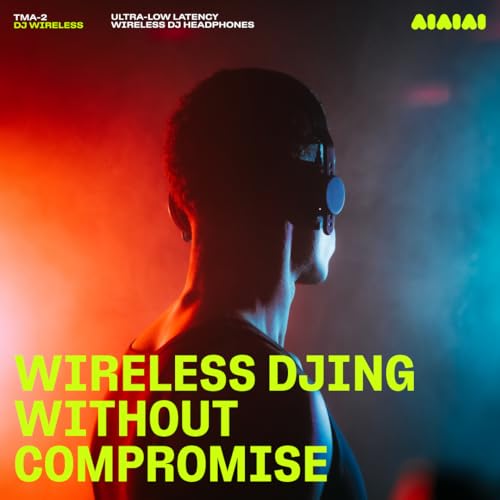 Image of Aiaiai TMA-2 DJ Wireless - Professional Wireless DJ Headphones with Ultra-Low Latency Audio, 20+ Hours of Playback, Durable Lightweight Design, High Isolation Ear Pads and Added Bluetooth.