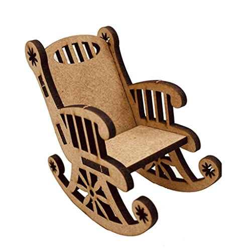 Rocking Chair Collectible Figurine Landscape Ornament Decorative For For Children Birthday Wedding Presen