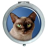 Burmese Chat Miroir Compact