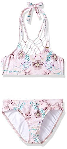 O'NEILL Girls' Diego High Neck Halter Top and Bottom Swimsuit