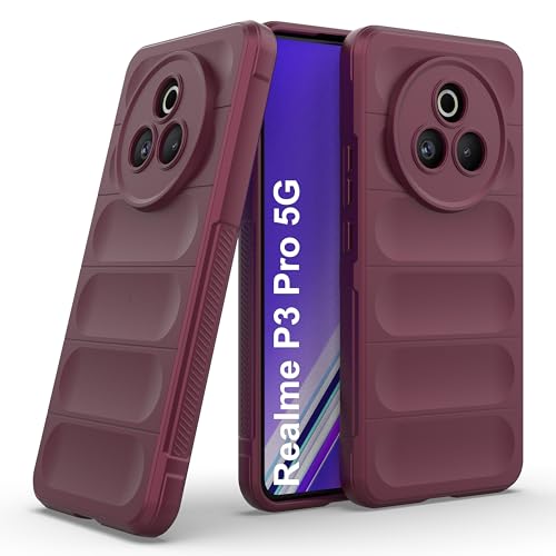 Image of Zapcase Back Case Cover for Realme P3 Pro 5G | Compatible for Realme P3 Pro 5G Back Cover | Liquid Silicon Magic Case with Camera Protection | Plum