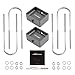 maXpeedingrods 4” Rear Lowering Block for Chevy S10/GMC Sonoma/S15 1982-2004, Leaf Spring Drop Block Kit