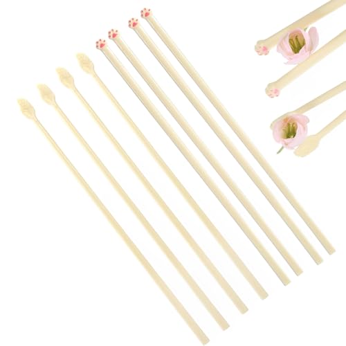 PBAHAUP Bacchette Sushi Riutilizzabili con Zampa di Gatto e Manotina Carina, 4 Coppie Bacchette con Impugnatura Antiscivolo per Cena Familiare, Cucina o Ristorante, Design Divertente e Pratico