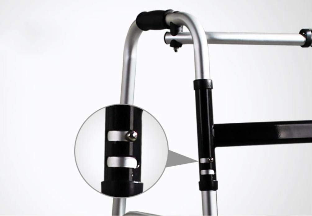 Andador Plegable Ligero de Aluminio sin Ruedas, Altura Ajustable, ayudas para la Movilidad, Andador con Ruedas
