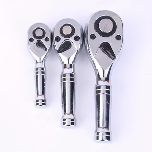 1PC Mini Drive Ratchet - Quick Release & Reversible Small Ratchet Set - 72-Tooth Full Polished-1/4