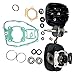 Engine Cylinder Piston Cylinder Crank Gasket Kit Top End Rebuild Kit Compatible for Yamaha Blaster 200 YFS 200 66mm 1988-2006