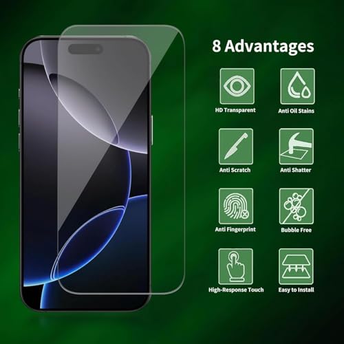 Image of Tempered Glass Screen Protector (For iPhone 16 Pro)