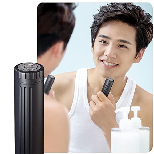 Portable Electric Shaver,Usb Rechargeable Floating Shaver, Wet And Dry,Charging 1 Hour 90 Minutes Shaving,Small Electric Shaver For Car, Travel Bag,Pocket,Briefcase (Black) #TOP4
