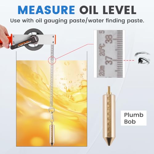 Cinta métrica para tanque de aceite 10 m acero inoxidable miniatura 5