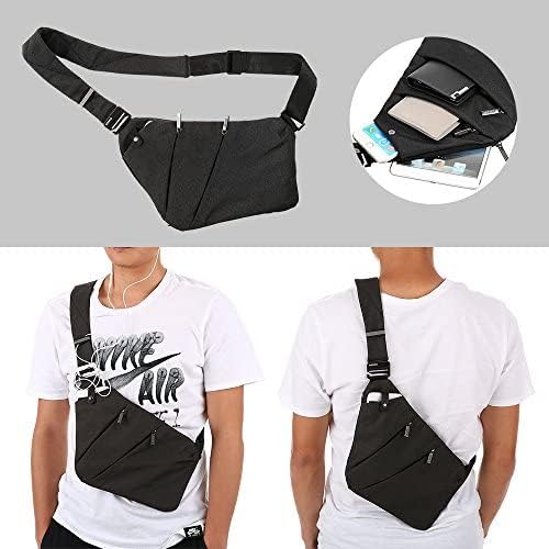 Sling backpack antirrobo Lixada con bolsillo de seguridad 7