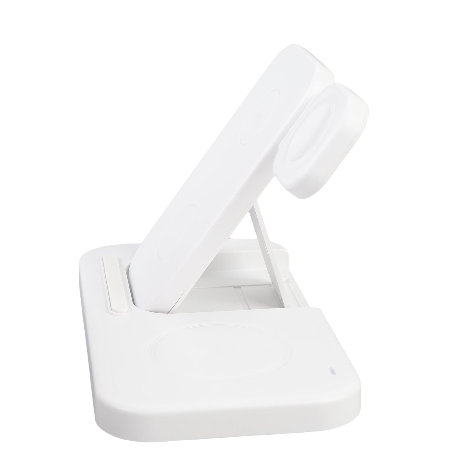 Stazione di Ricarica Wireless Pieghevole 4 in 1 15W per Telefono e