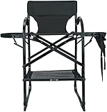 TAMAÑO: silla de maquillaje tamaño total es de 63*64*115cm, y la altura del asiento es de 74cm. El diseño de altura razonable permite a los maquilladores decir adiós a agacharse e inclinar la cabeza. Puede cargar hasta 300 kg