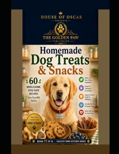 Homemade Dog Treats & Snacks: 60 Wholesome, Dog-Safe Recipes Your Pup Will Adore (Healthy Paws Kitchen)
