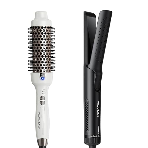 Wavytalk Blowout Express Ionic Thermal Brush White and Cool Curl Airflow Styler