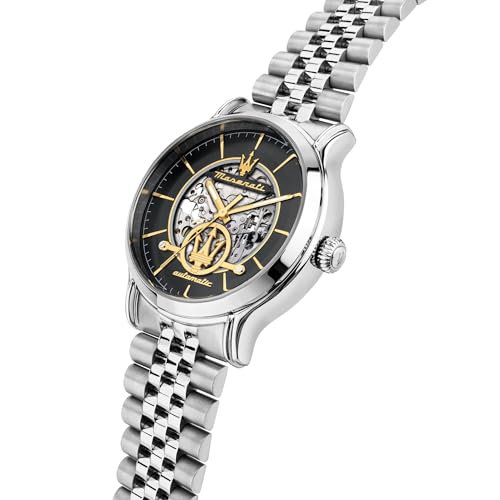 Maserati Orologio Uomo, Automatico, Analogico, Cinturino In Acciaio, Impermeabile, Collezione Epoca, Regalo Uomo - R8823118015 - 5
