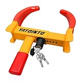 Universal Wheel Lock,Security Trailer Lock,Heavy Duty Tire Locks Anti Theft Wheel Lock, Adjustable Max 11.4' for Trailer,Car Boot,Golf Cart, ATV,SUV,RV,Boat,Camper Motorcycle with 3 Key